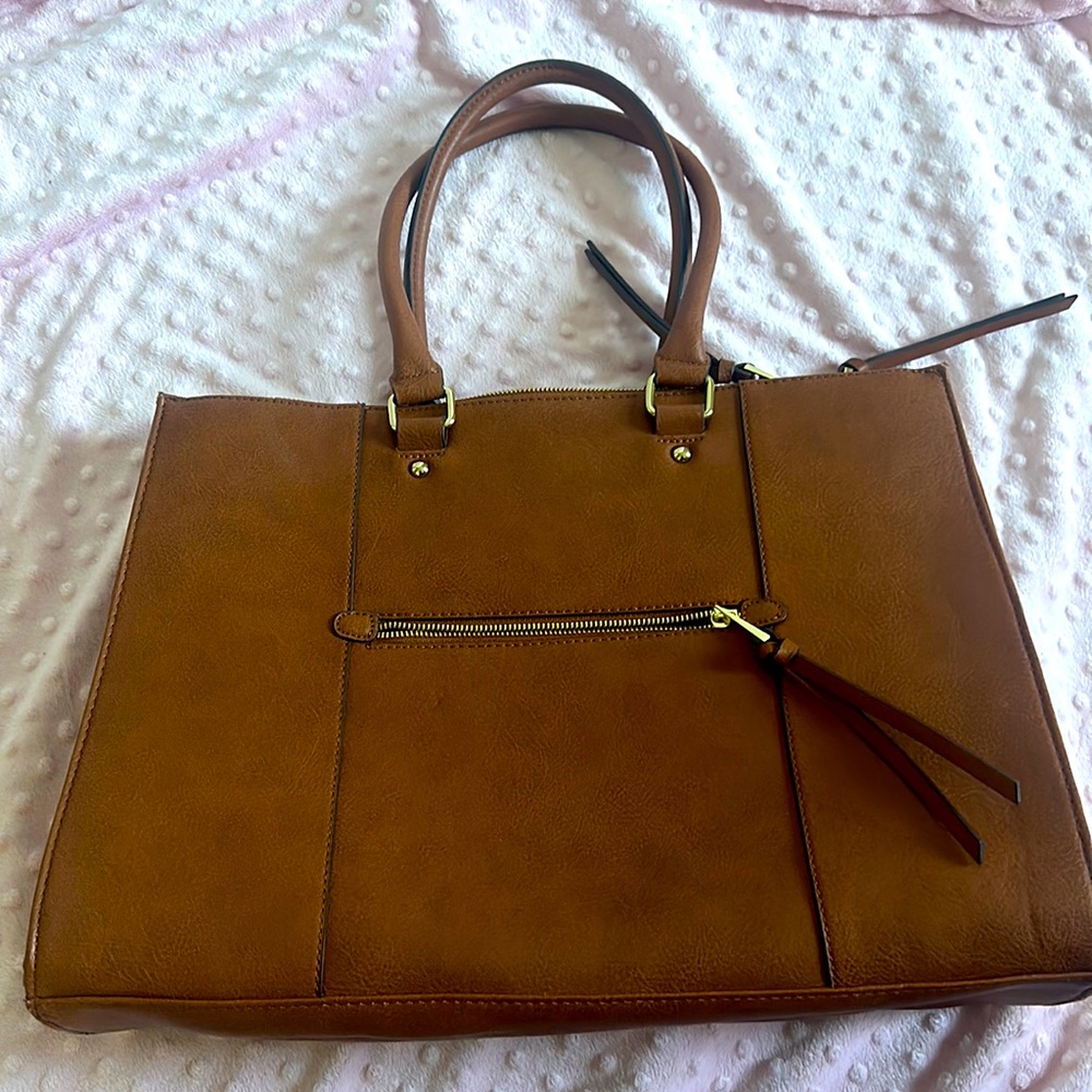 Merona handbag faux brown leather